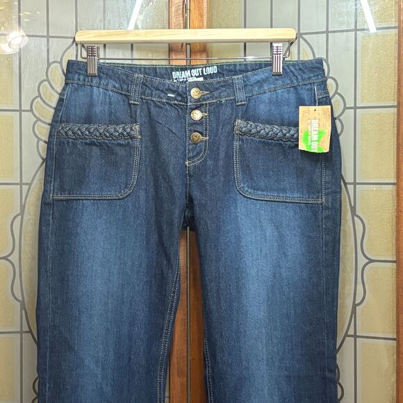 Dream Out loud Selena Gomez Bootcut Flare Front Pocket Jeans Size Jr 11 NWT - Picture 3 of 10